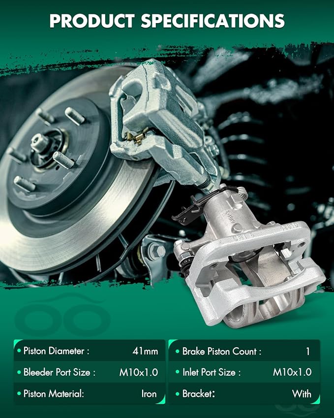 SCITOO Rear Right Brake Caliper With Bracket 18B5325 Compatible For Buick For LaCrosse 2012-2016,For Buick For Regal 2011-2017,For Chevrolet For Malibu 2013