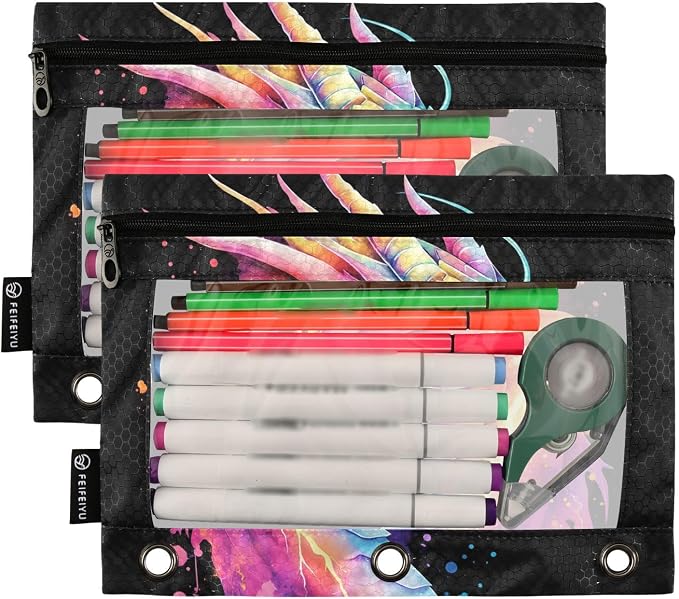 Lightning Dragon Watercolor Pencil Pouch - Image 2