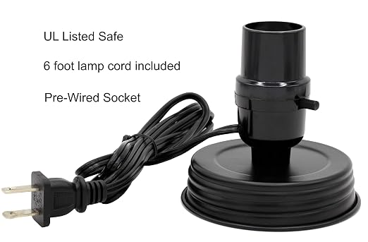 Creative Hobbies DIY Mason Jar Lamp Making Kit - Image 2