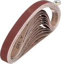 HARFINGTON 1-1/8 x 21 Inch Sanding Belts, 15 Pcs 120 Grits Aluminum Oxide Abrasive Belt Sander File Belt for Woodworking, Metal Polishing, Knife Sharpener
