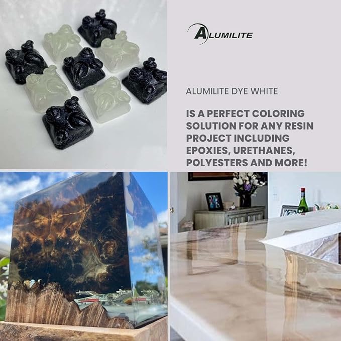 Alumilite Liquid Dye White 1 Oz, Highly Concentrated Dye - Image 3