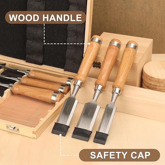 6-Piece Wood Chisel Tool Set Premium Carving Tools An Indispensable Addition to Your Woodworking Kit