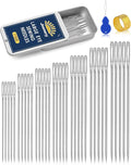 Jnenery Large Eye Sewing Needles, 7 Sizes Stainless Steel Needles by Jnenery