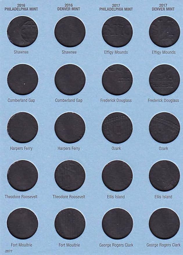 Whitman US Washington National Park Quarter Coin Folder Volume 2 2016 – 2021 P - Image 2