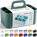 Multiuse Caddy Organizer with Handle, Portable Divided Plastic Tote Bin by AOZITA