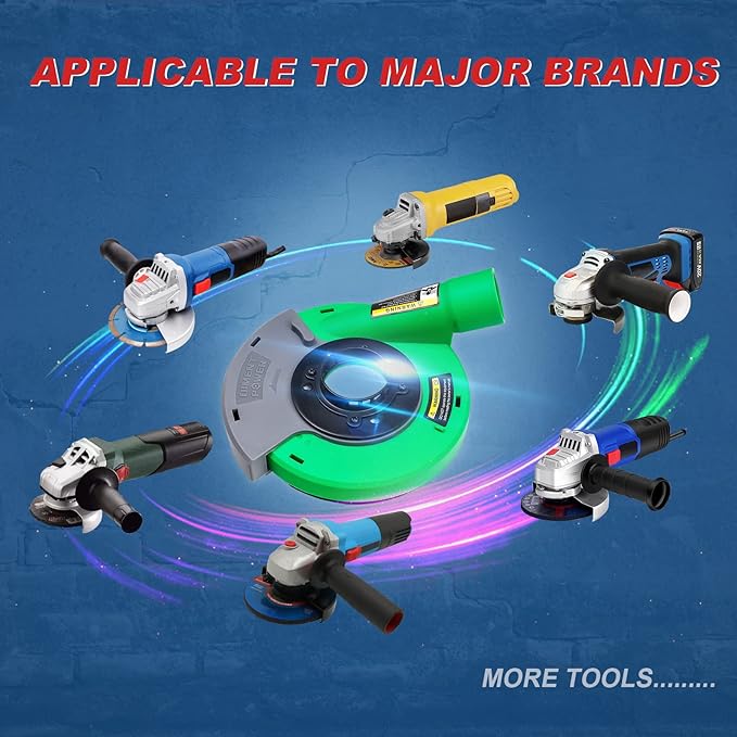 Diment Power Dust Shroud for Angle Grinder 4/4.5/5 inch Universal Surface Grinding Shroud (125MM)