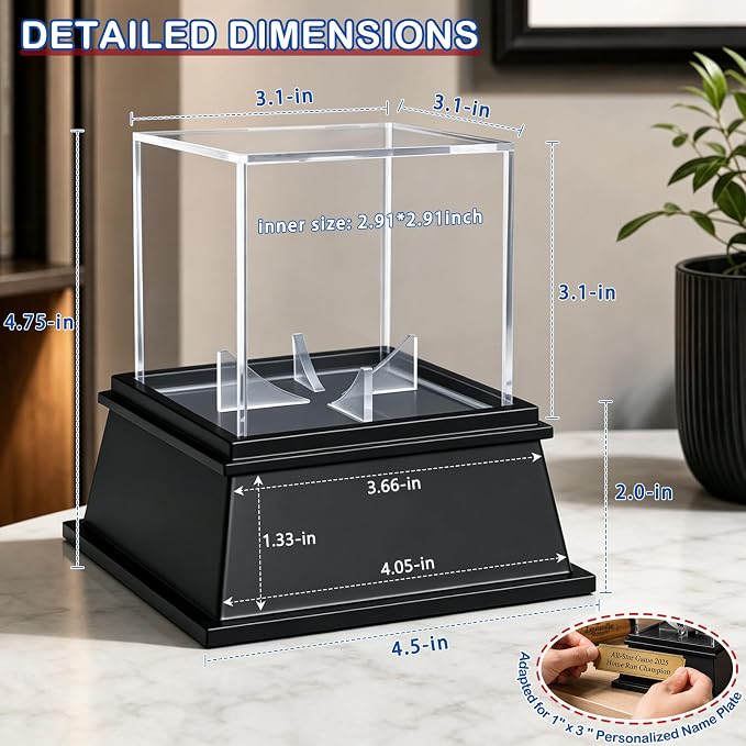 KKU Baseball Display Case, Baseball Holder - Image 2
