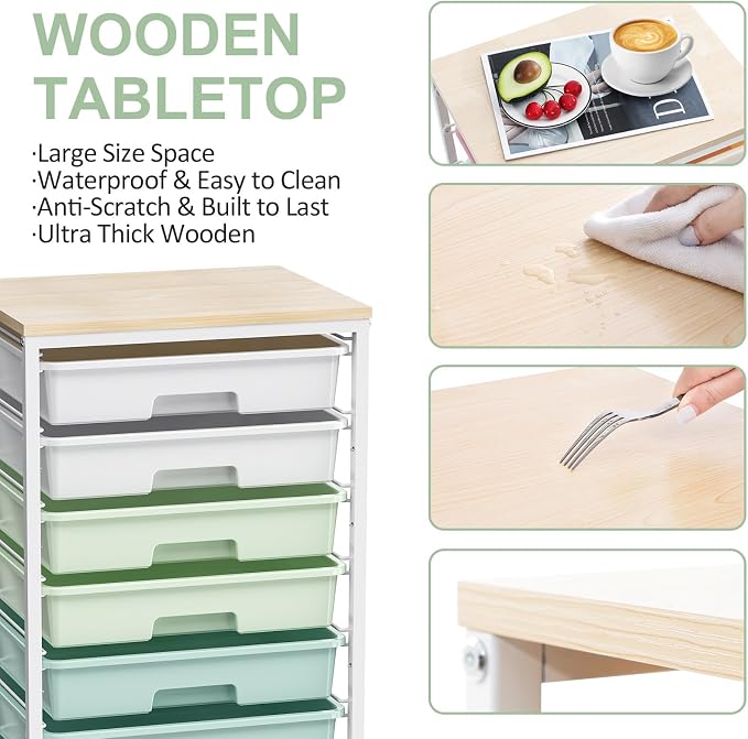 Rolling Storage Utility Cart Organizers - Image 4