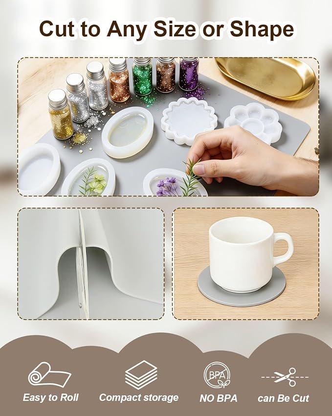 Silicone Mats for Crafts, Silicone Mats for Kitchen Counter, Craft Mat - Image 3