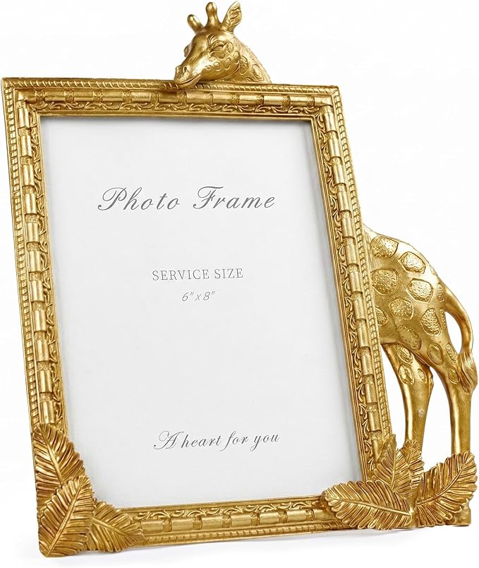 Cuspin Gold Picture Frame 6x8 Frames, Ornate Vintage Resin Photo Frame by Cuspin