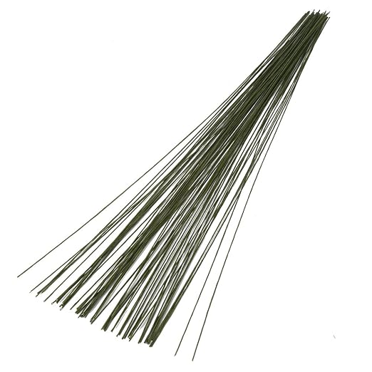 DECORA 26 Gauge Dark Green Floral Wire - Image 2