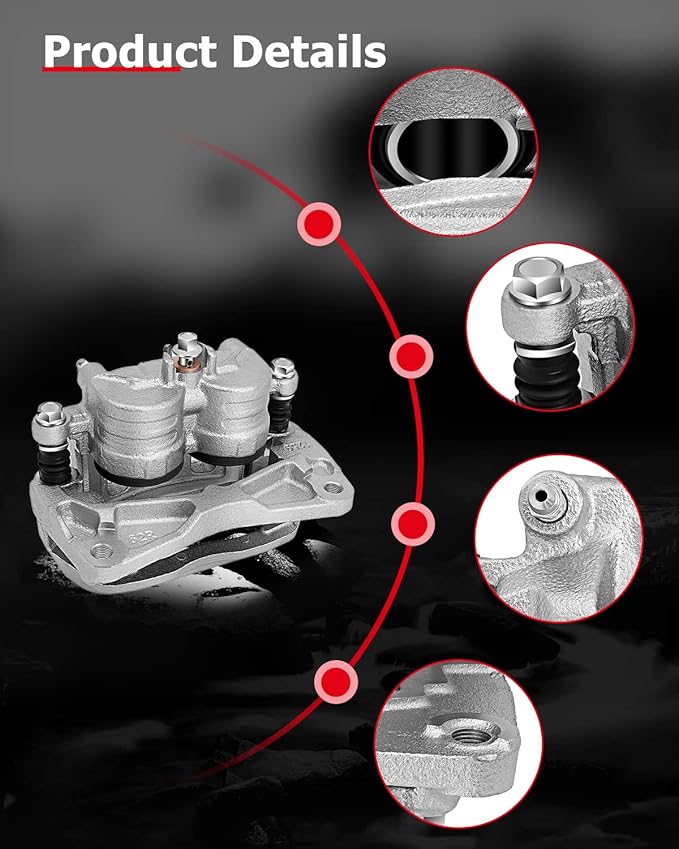 cciyu 19B2683B 19B2682B Front Left & Right Brake Calipers with Bracket For Saab 9-2X 05-06,For Subaru For Baja/For Crosstrek/For Forester/For Impreza/For Legacy/For Outbac/For WRX/For XV Crosstrek