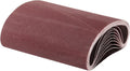 uxcell 10pcs 8" x 19" Sanding Belts 100 Grits Aluminum Oxide Abrasive Belt Sander Paper Sanding Papers for Metal Wood Grinding Polishing, Reddish Brown