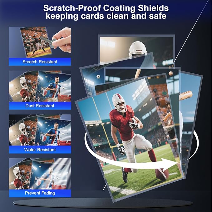 1000 Counts Card Sleeves for Trading Cards, Soft Penny Card Sleeves, Sports - Image 6