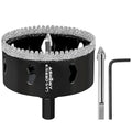 2-3/4 Inch Diamond Hole Saw with Pilot Drill Bit, 2-3/4" Serrated Brazing Tile Hole Saw Diamond Core Drill Bits with Guiding Bit for Ceramic Porcelain Tile Glass Stone Granite Marble