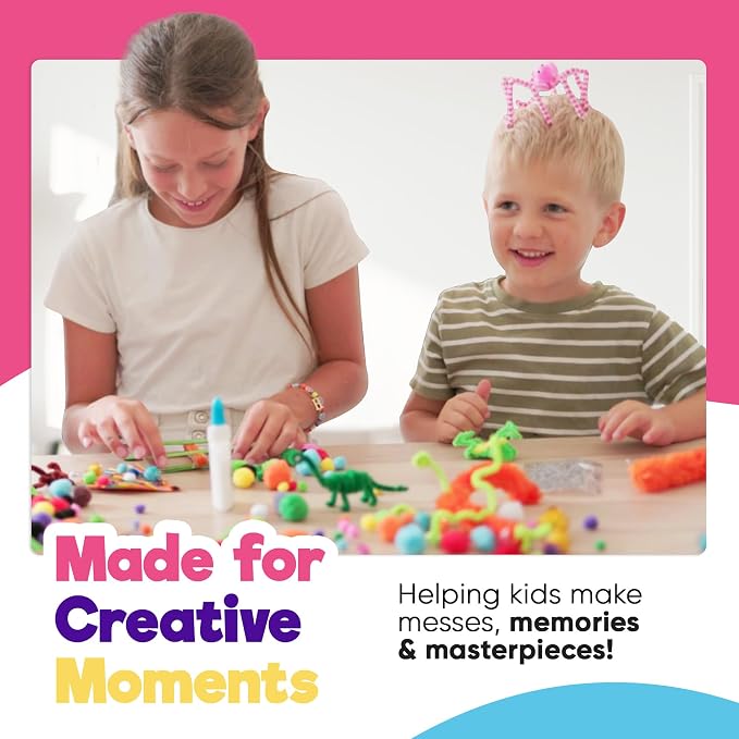 Blue Squid 1750+pcs Craft Kits for Kids, Ages 4-9 Girl Boys Gifts Arts and - Image 4