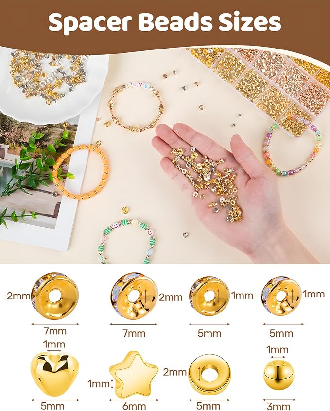 Goldwise Spacer Beads for Jewelry Making - Image 5