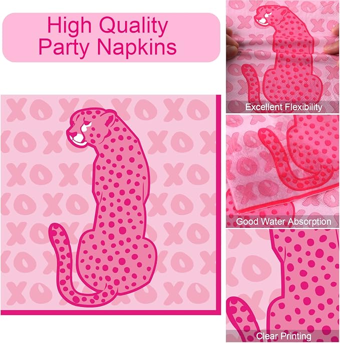 100 Pcs Preppy Party Plates Napkins Forks Supplies Set Smile Face Disposable - Image 4