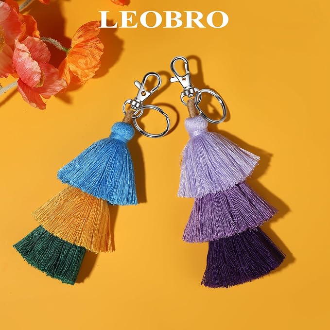 LEOBRO 140PCS Snap Hooks and Metal Key Rings, Jewelry Making, Art Crafts - Image 2