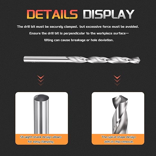 Drill Bit, 4mm Cutting Diameter, 4241 HSS 118° Cutting Angle Uncoated Bright Versatile Jobber Bits - (Applications: for Drilling Plastic Wood Soft Metal), 2-Pieces