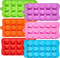 Flower Silicone Molds for Chocolate, 15-Cavity | Include Rose Heart Star Shapes by CLUEWR