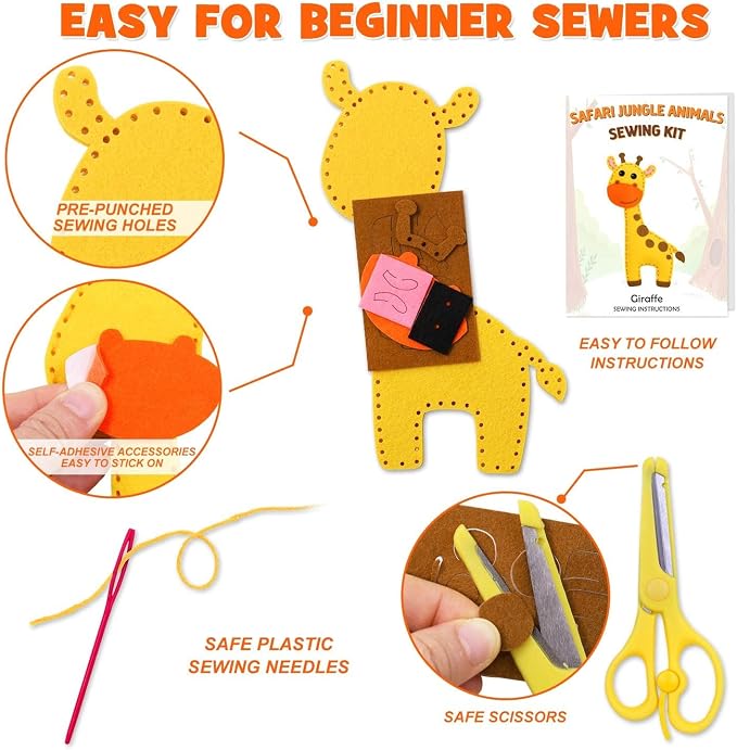 CiyvoLyeen Kids Sewing Kit Crafts - Image 4