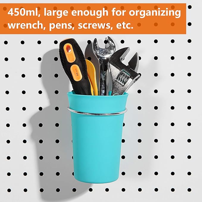 Pegboard Hooks, Peg Board Bins, Peg Locks, for Organizing Various Tools, 167 Pieces