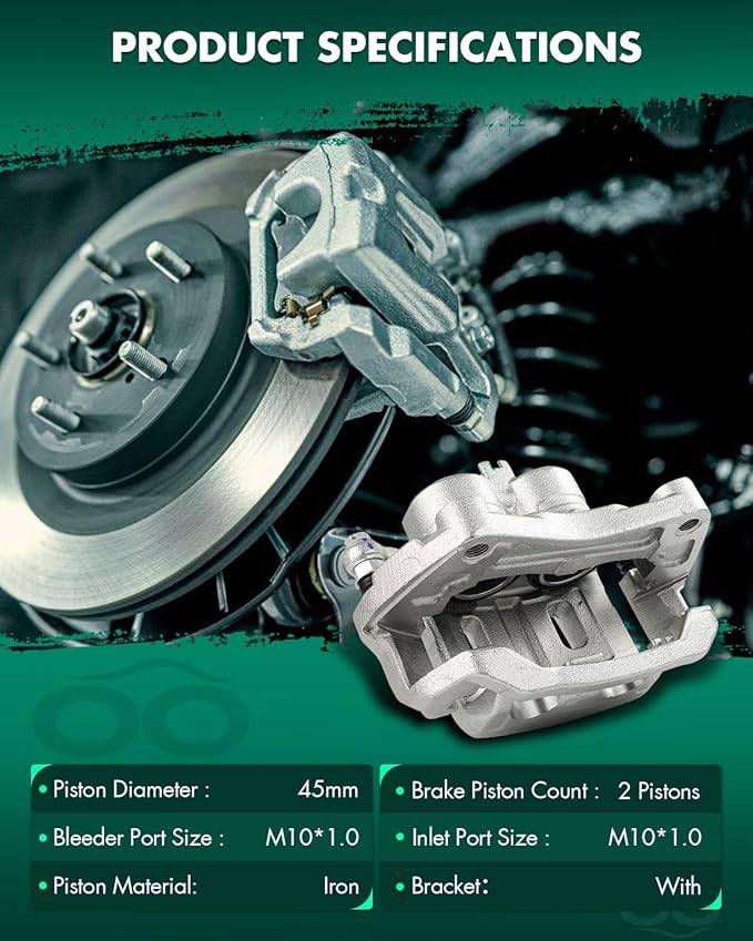SCITOO Front Right Brake Caliper With Bracket 19B2871B Compatible For INFINITI For EX35 2008-2012,For INFINITI For EX37 2013,For INFINITI For G25 2011-2012,For INFINITI For G35 2007-2008