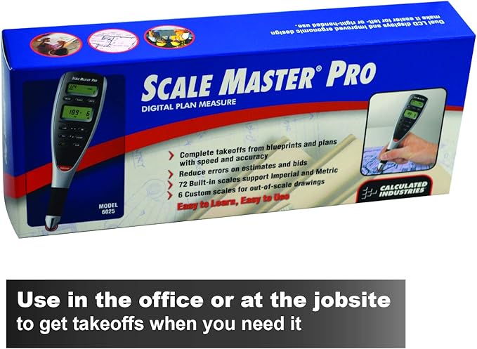 Calculated Industries Scale Master Pro 7.3-Inch Digital Plan Measure (6025)