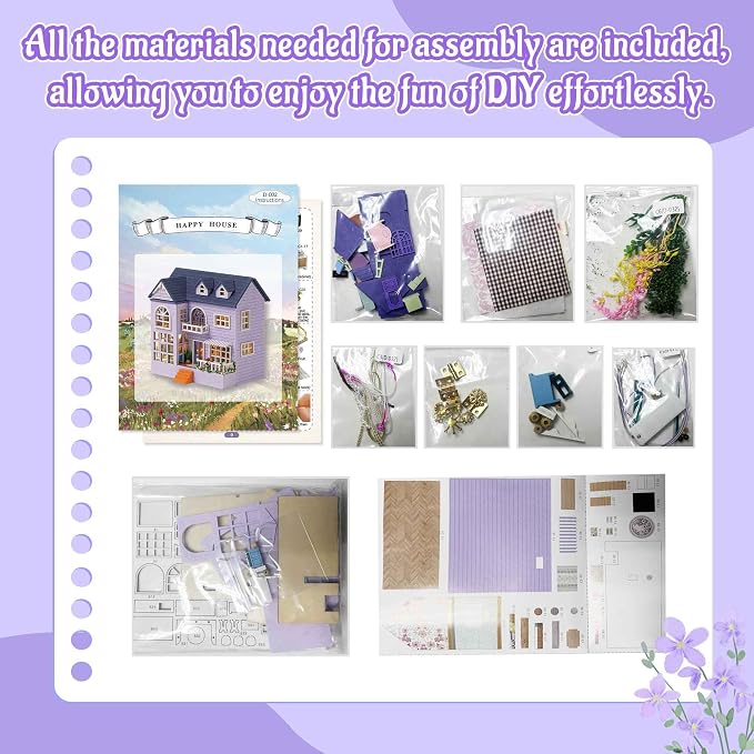 Flever Dollhouse Miniature DIY House Kit Creative Room - Image 5