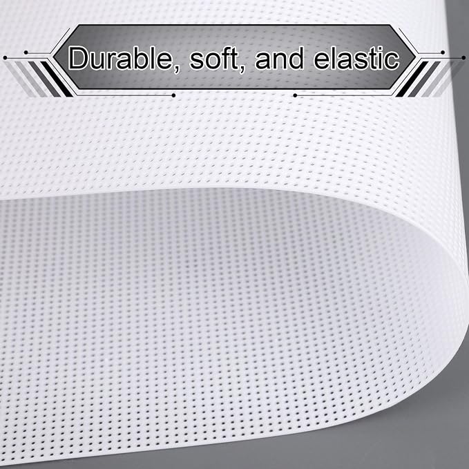 12pcs Plastic Mesh Canvas Sheets, 14 CT Multiple Shapes Plastic Mesh Screen - Image 4