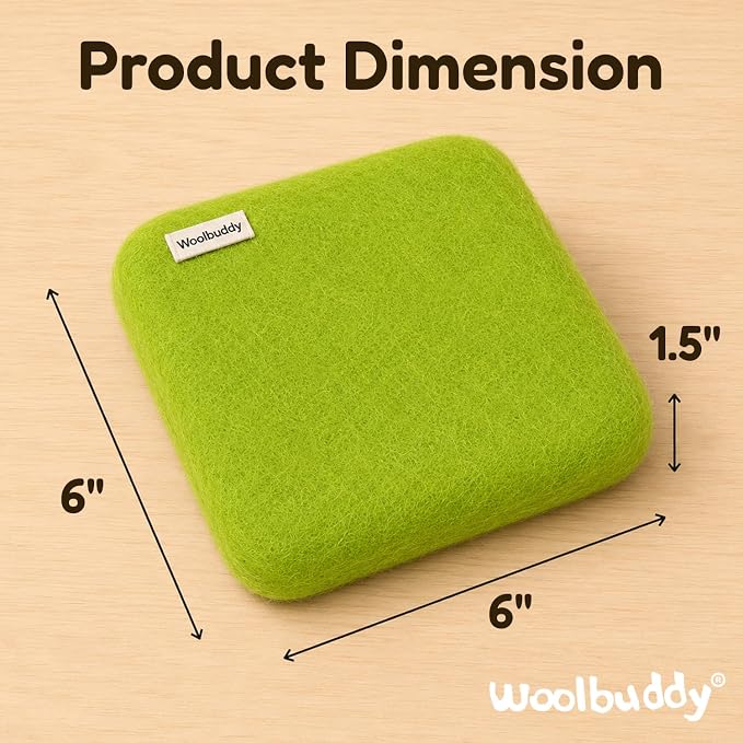 Woolbuddy Wool Felting Pad 6 x 6 x 1.5 Inch, Durable Needle Felting Mat - Image 3