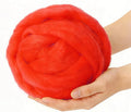 Felting Wool Red, 3.4oz Needle Felting Wool, Beginner Needle Felting Wool by %22VNAKER%22+Flagship