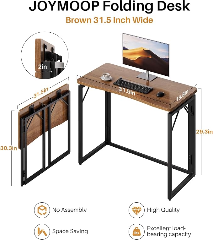 JOYMOOP 31.5" Folding Desk - Image 3