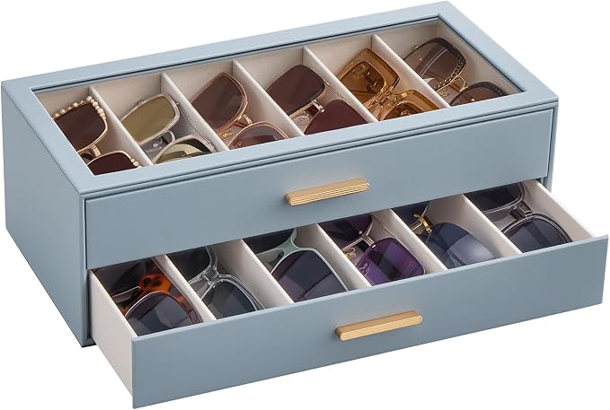 Lolalet Sunglasses Storage Box for Women, Eyewear Eye Glass Organizer by Lolalet