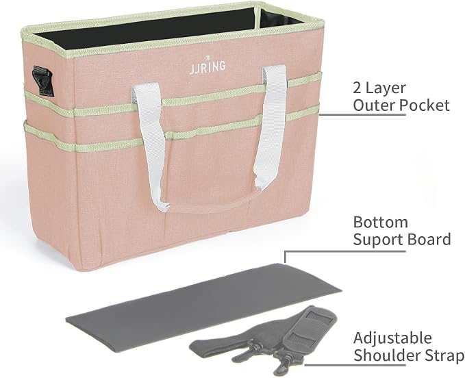 JJRING Craft Organizer Tote Bag, Large Art Storage Caddy - Image 5