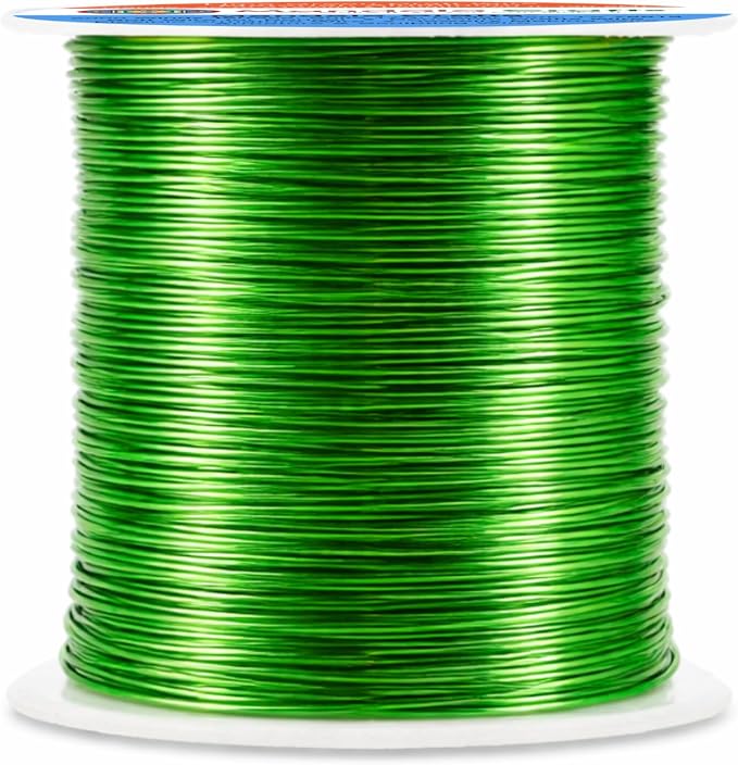 Mandala Crafts 20 Gauge Lime Green Anodized Aluminum Craft Wire, 100 FT | - Image 2