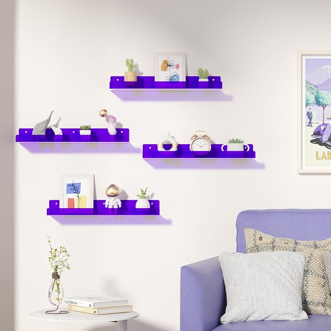 upsimples 4 Pcs 15" Acrylic Shelves - Image 2