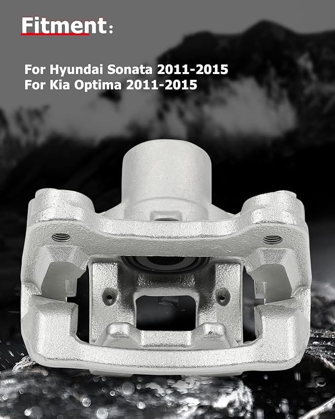 cciyu Rear Left & Right Brake Calipers Assembly w/Bracket 19B6457 19B6456 2011 2012 2013 2014 2015 For Hyundai For Sonata,2011 2012 2013 2014 2015 For Kia For Optima