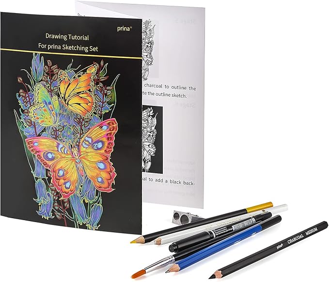 Prina 76 Pack Drawing Set Sketching Kit, Pro Art Supplies - Image 6