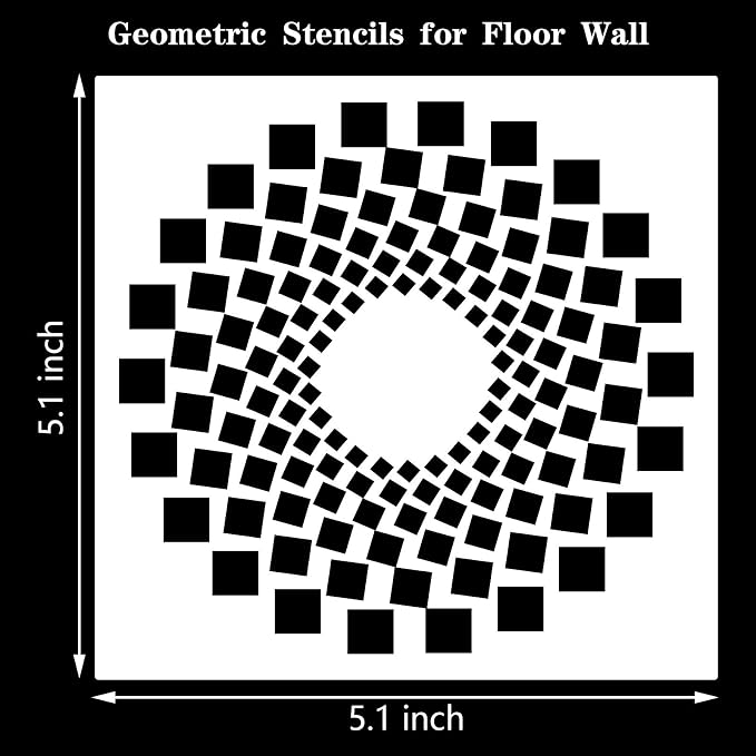 40 Pieces Geometric Stencils Painting Templates - Image 3