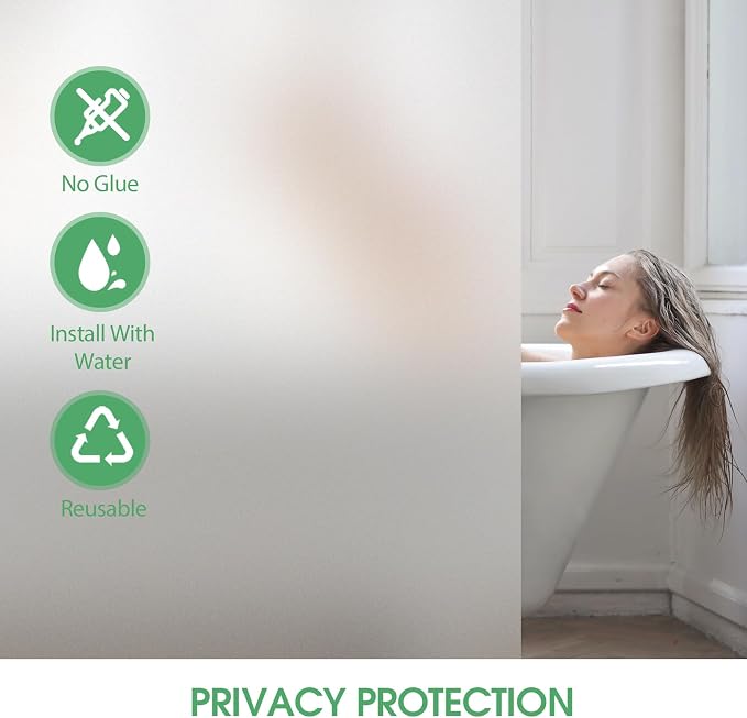 STATINT Frosted Glass Window Privacy Film Sun Blocking UV Protection Window - Image 3