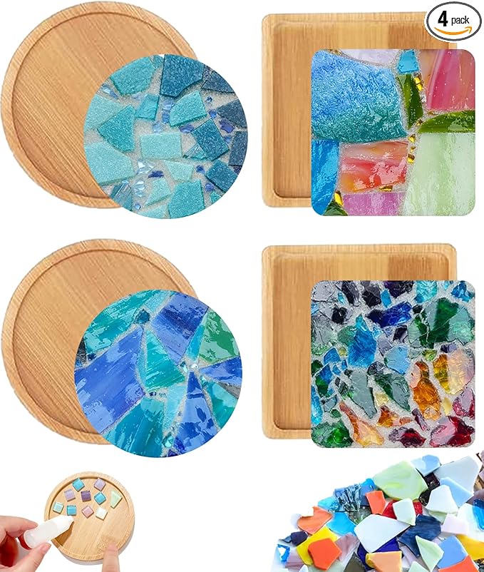 4 Sets DIY Mosaic Kits for Adults by AHZier