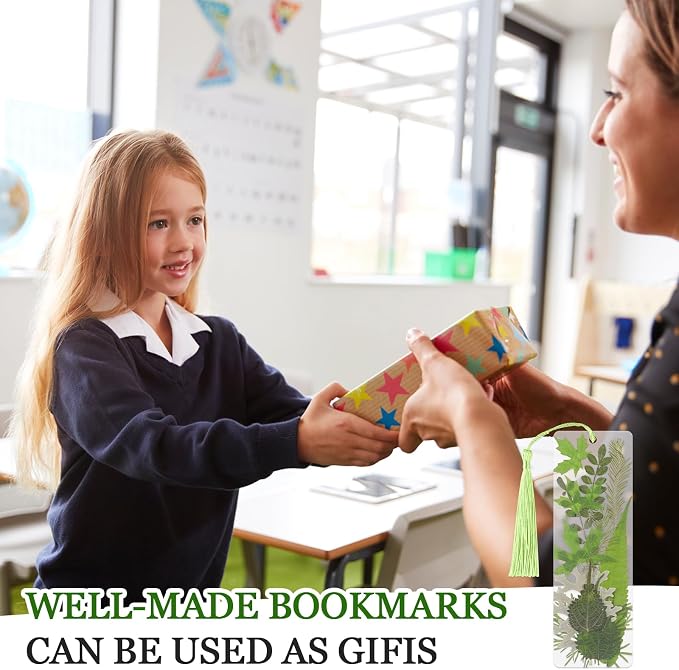 20 Sets Dried Leaves Bookmark Making Kit Transparent Bookmark DIY Projects - Image 7