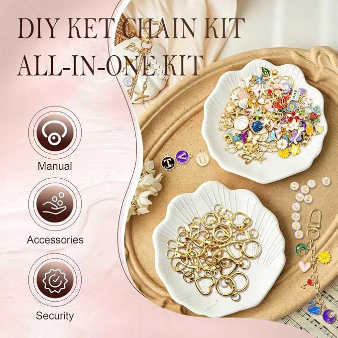 BORUTO 514Pcs Keychain Making Kit, Jewelry Making kit - Image 4