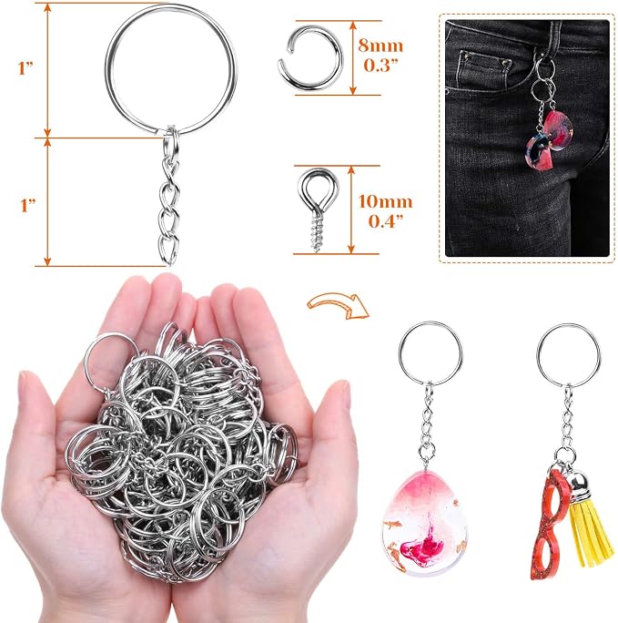 Audab 360Pcs Keychain Bulk - Image 3