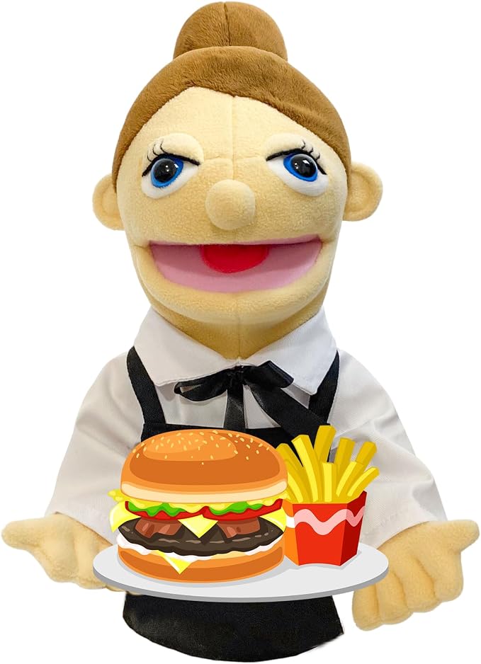 16" Puppets Entriloquist Puppet, Hand Puppets - Image 4