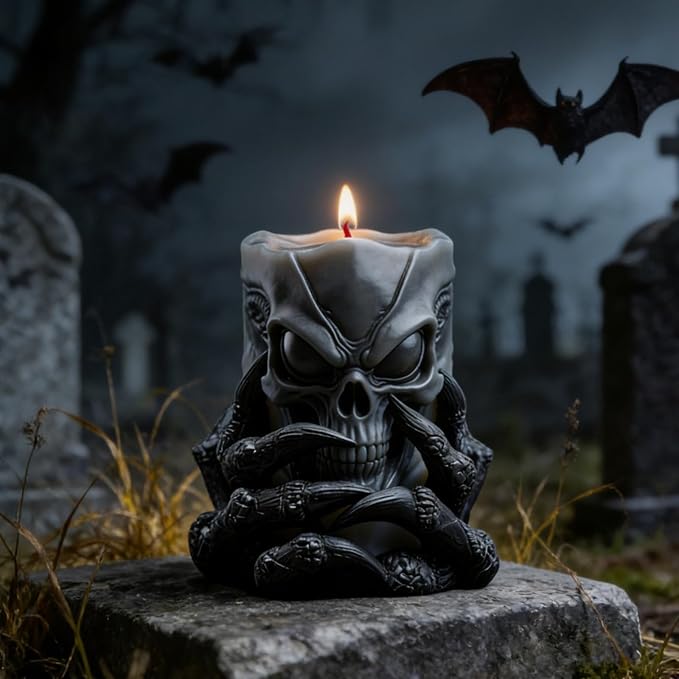 Demon Claw Skull Shape Candle Molds, Gothic Weird Silicone Mold - Image 7