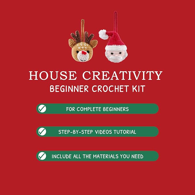 HOUSE CREATIVITY Christmas Crochet Kit - Image 5