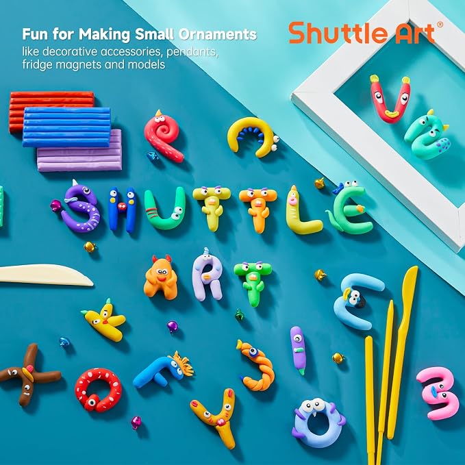 Shuttle Art Polymer Clay Kit, 60 Colors Oven Bake Clay - Image 5